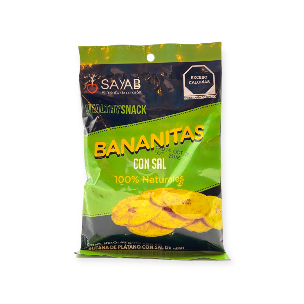 Sayab Chips de plátano con sal bananitas Sayab 40 g – Jung Real Food