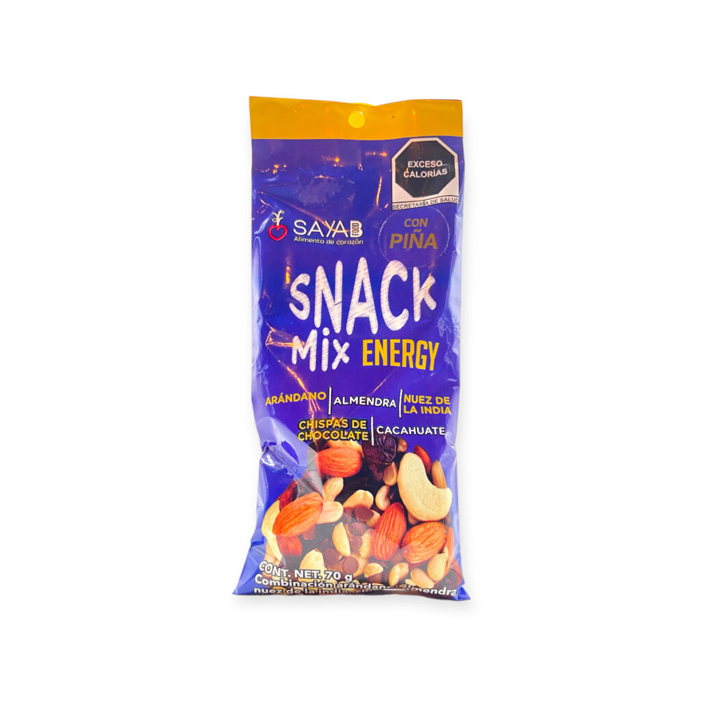 Sayab Snack mix enery con chispas de chocolate Sayab 70 g – Jung Real Food